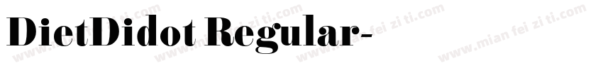 DietDidot Regular字体转换